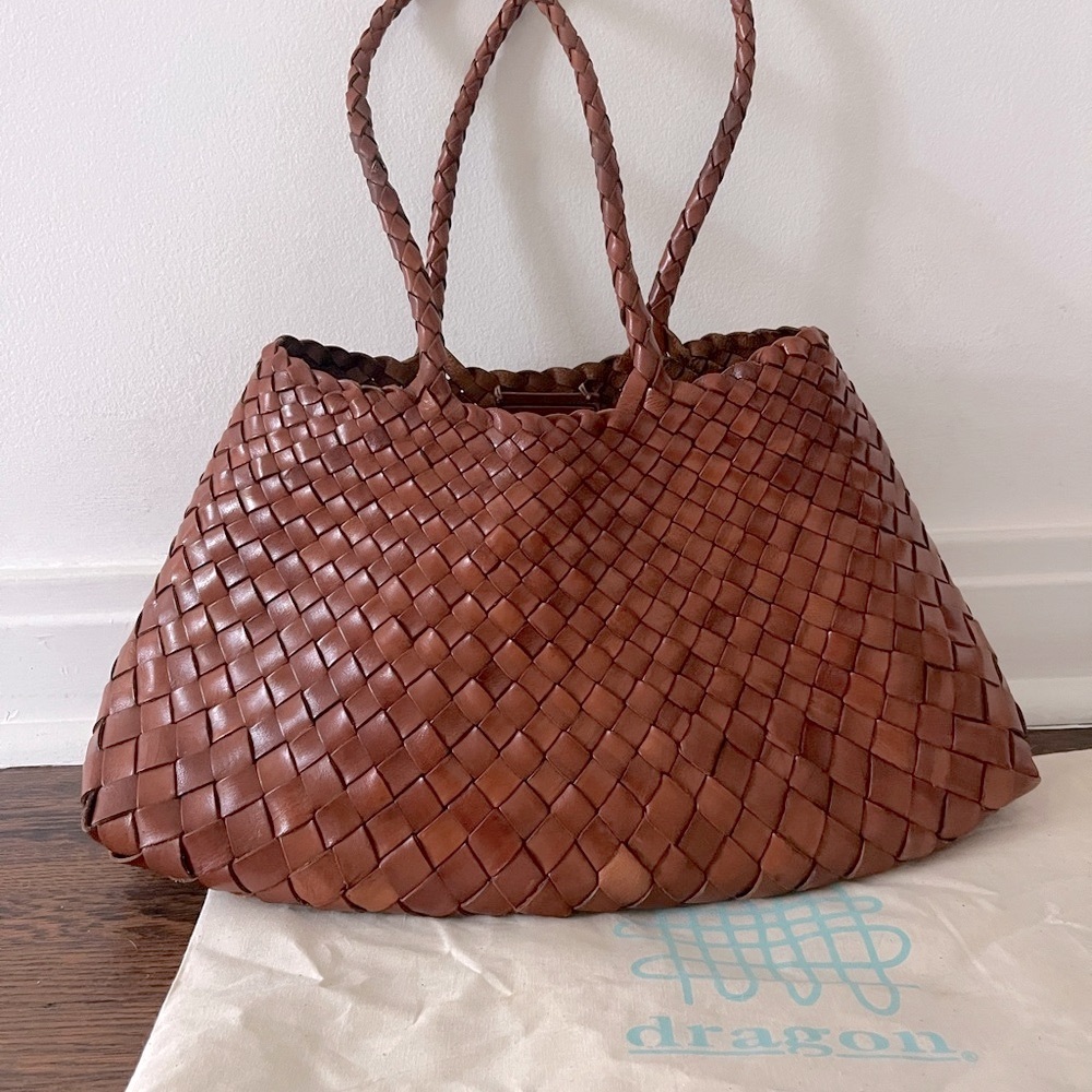 Dragon Diffusion Brown Woven Tote